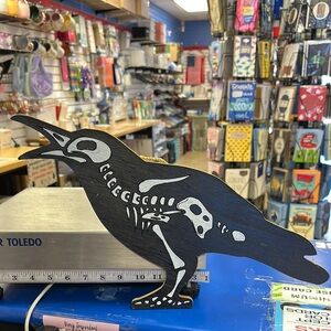 Black Crow Skeleton Decor
